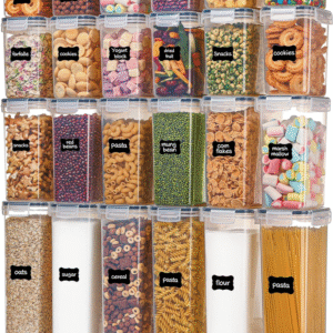 Airtight Food Storage Containers with Lids, Vtopmart 24 pcs Plastic Kitchen